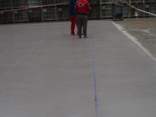 Marcado juntas sobre revestimiento final